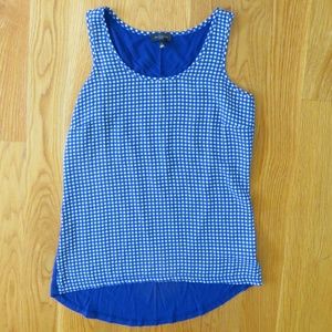 The Limited blue checkered tank top small